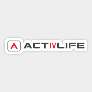 Assured Outfit by Activlife Wear Tagline Logo Sports Branding Sticker